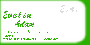 evelin adam business card