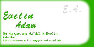 evelin adam business card